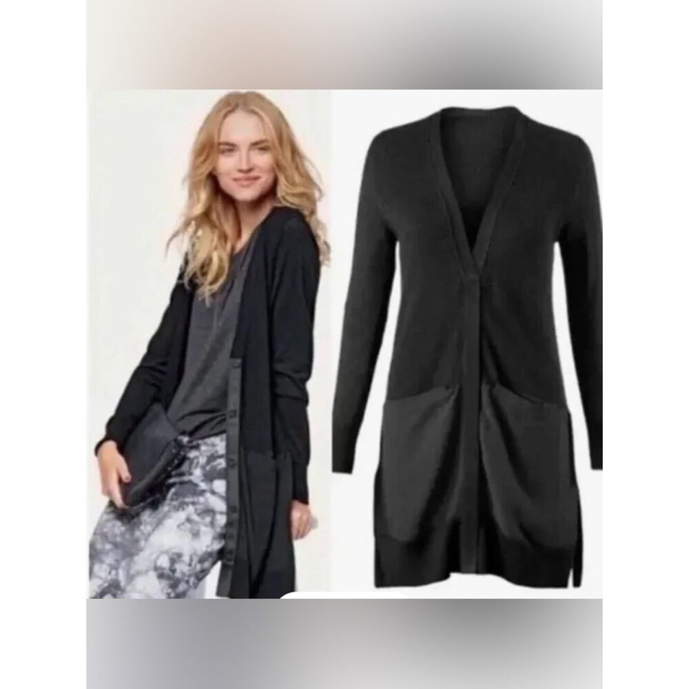 CAbi Sorrento Black Cardigan Sweater Size Small Style #5010